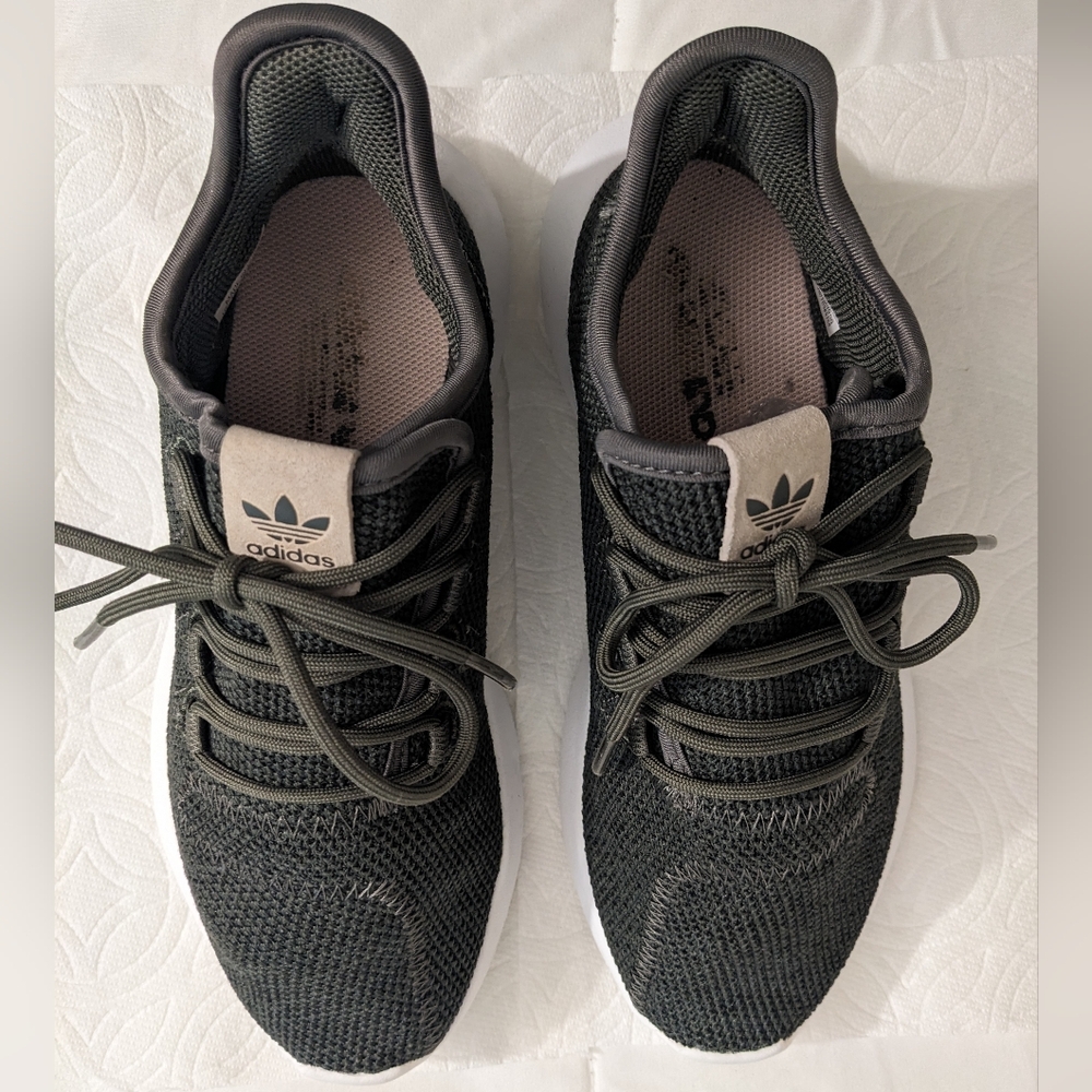 Adidas Black and Shell Pink Sneakers